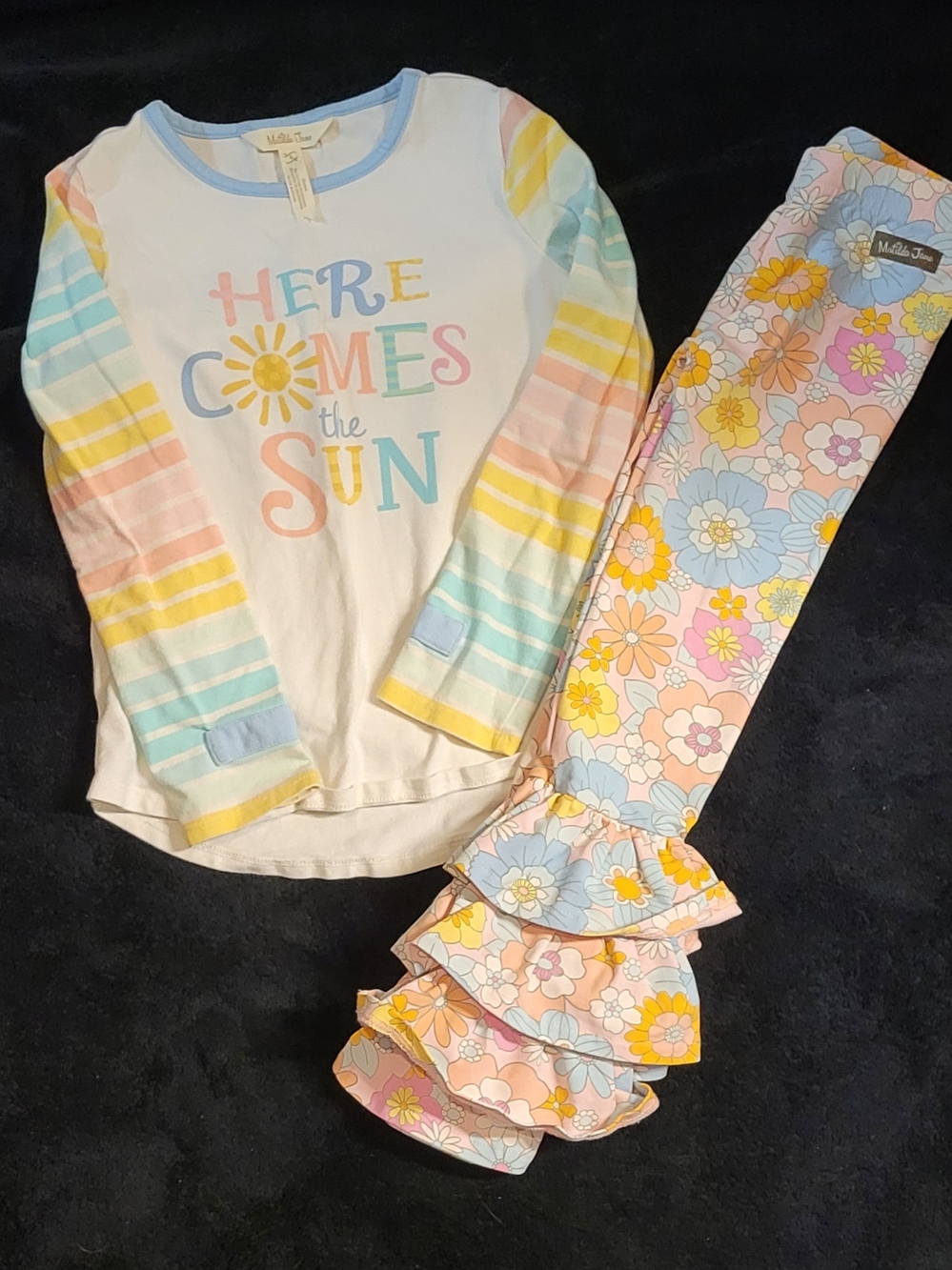 Matilda Jane Pastel 'Here Comes the Sun' Girls Top And BENNYS
